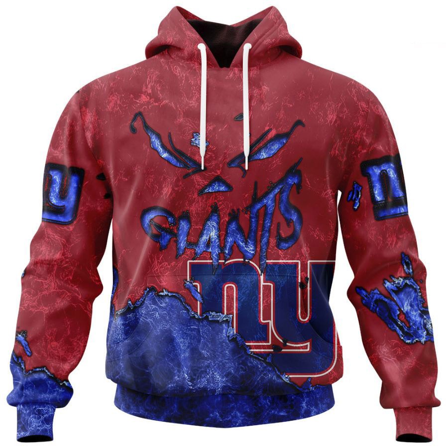 New York Giants Hoodie 3D Devil Eyes Gift for Fans 0