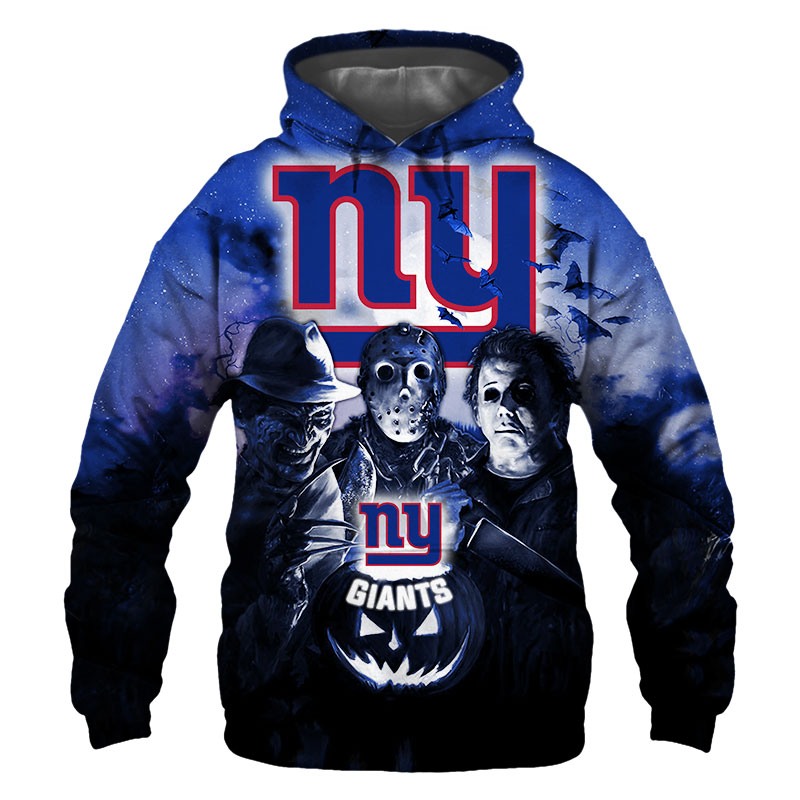 New York Giants Hoodie 3D Halloween Horror Night Gift for Fans 0