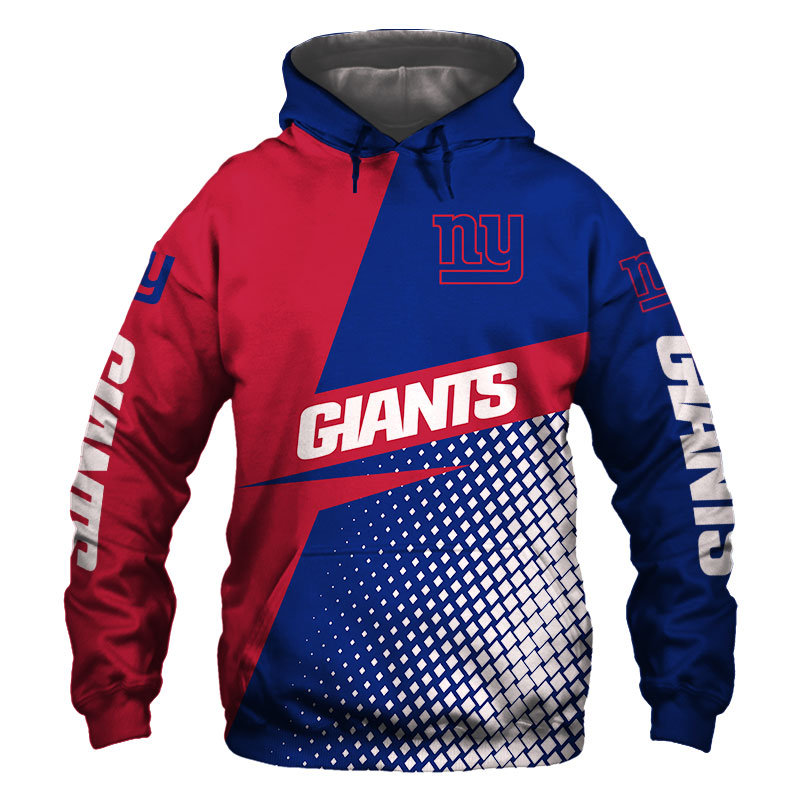 New York Giants Hoodie Long Sleeve Zip Hoodie for Fan 0