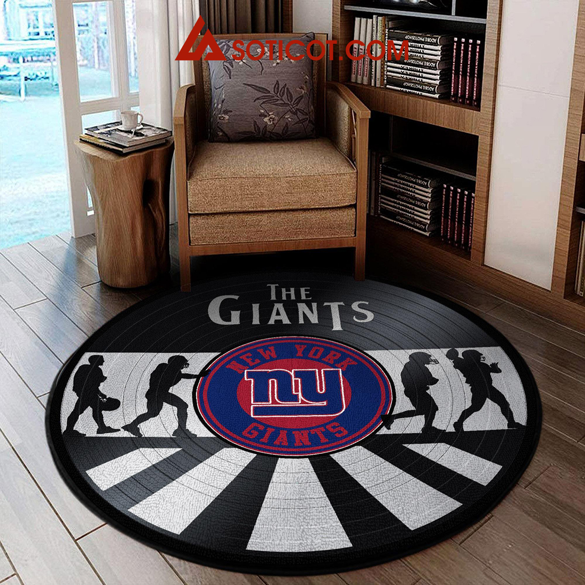 New York Giants New Style Sports Round Rug Carpet Livingroom Mat2B1 7s84J