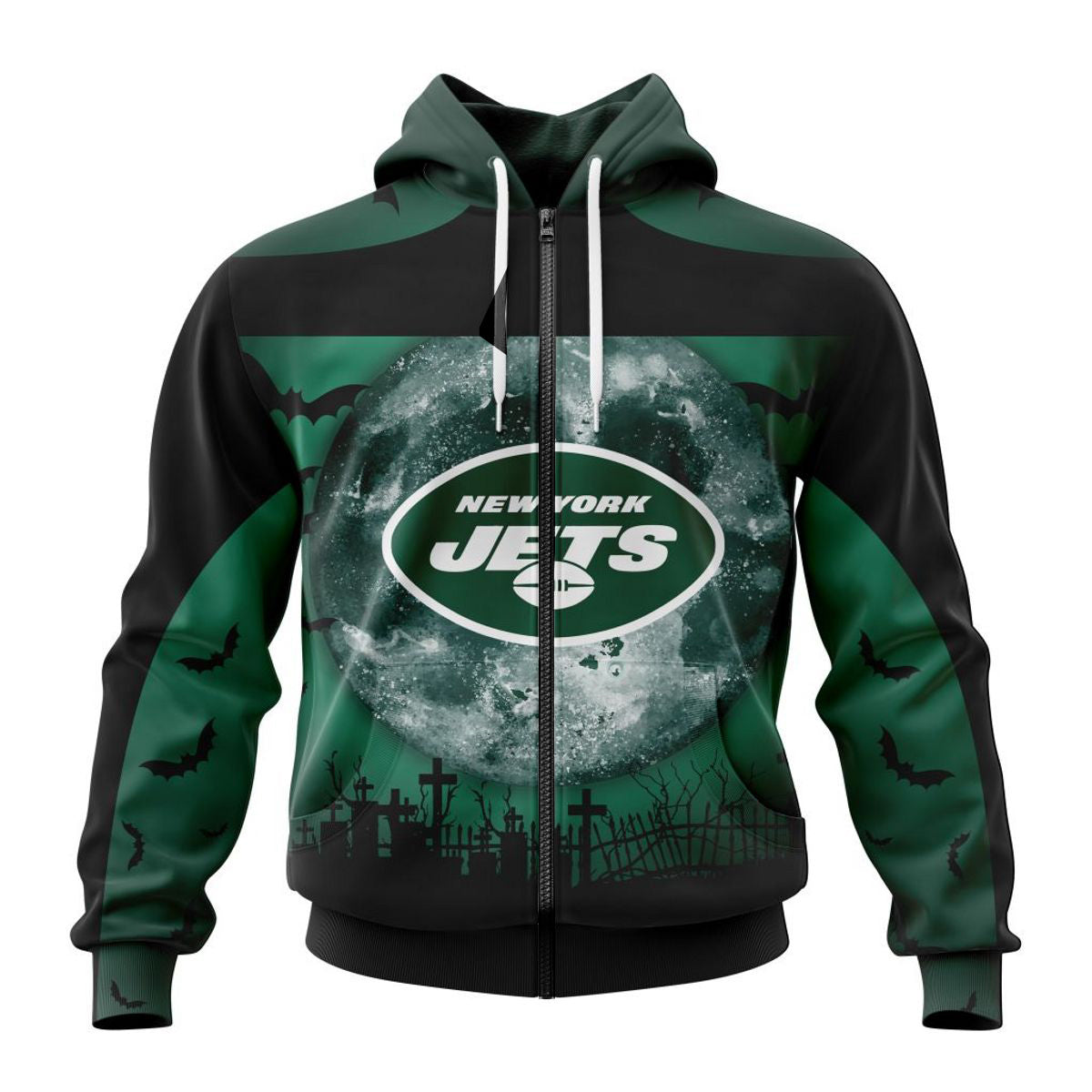 New York Jets Hoodie 3D Halloween Custom Name Number Gifts for Fans 0