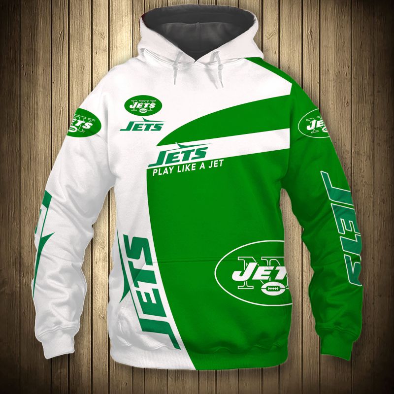 New York Jets Hoodie 3D Zip Hoodie Pullover Gift for Fans 0