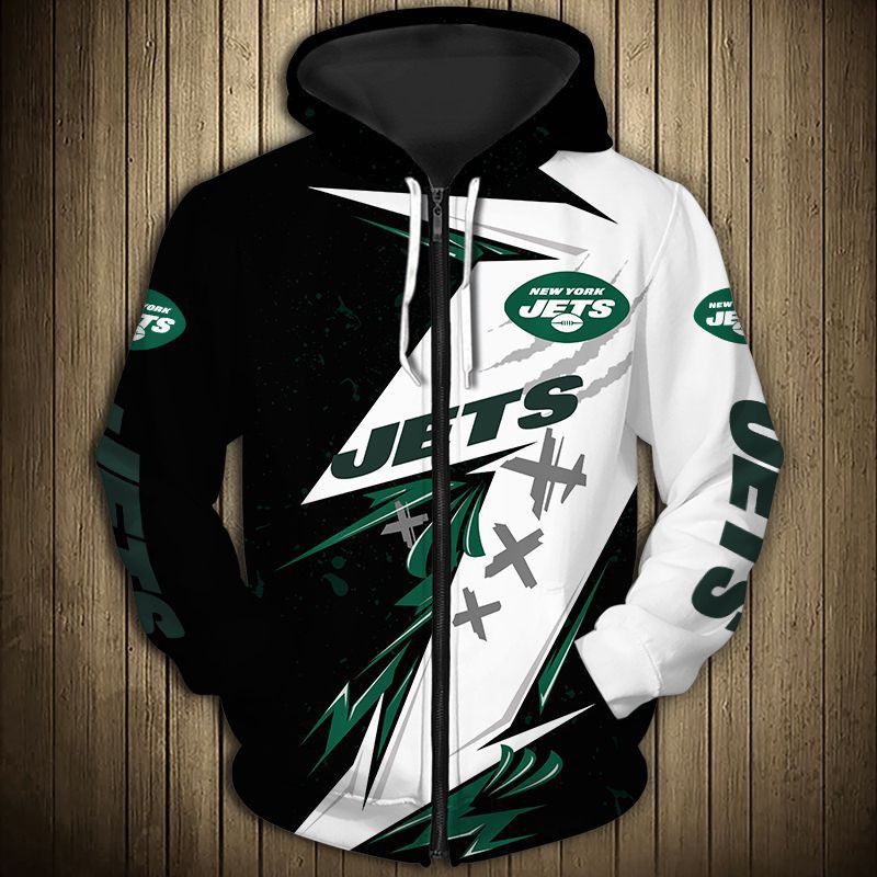 New York Jets Hoodie Thunder Graphic Gifts for Fans 0