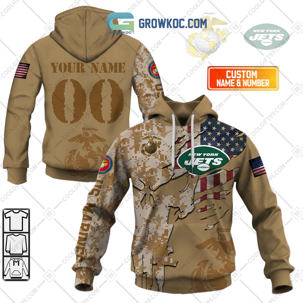 New York Jets Marine Personalized Hoodie Shirts2B1 lflmX