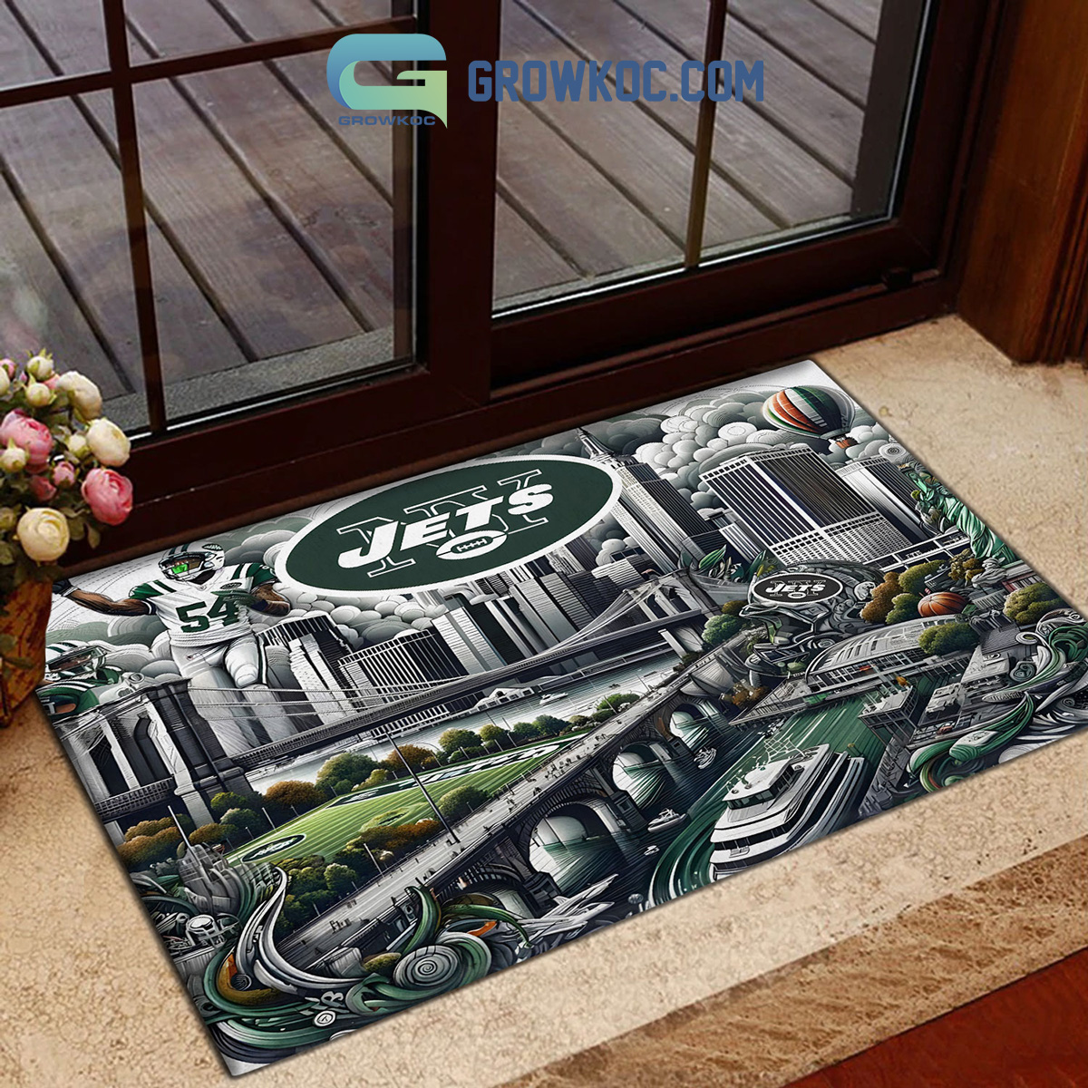 New York Jets MetLife Stadium Football Stadium Doormat2B1 FAJL6