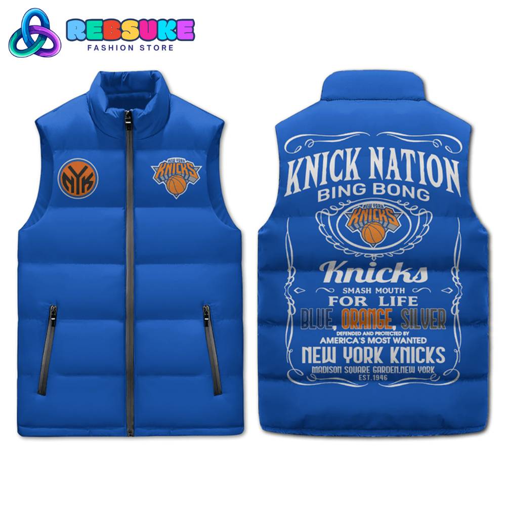 New York Knicks NBA Blue Cotton Vest 1