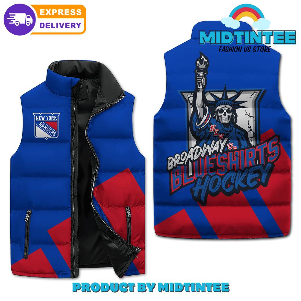 New York Rangers Broadway Blueshirts Hockey Cotton Vest 1