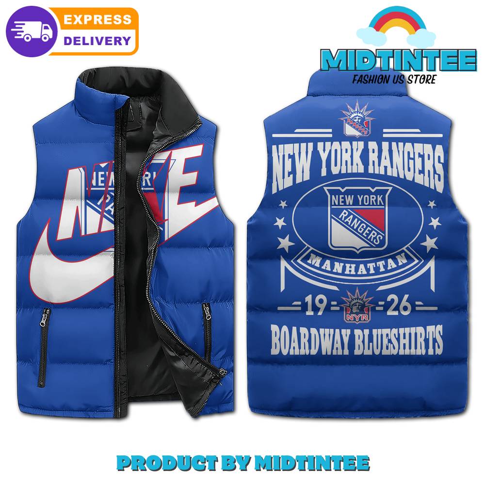 New York Rangers Broadway Blueshirts Nike Cotton Vest 1