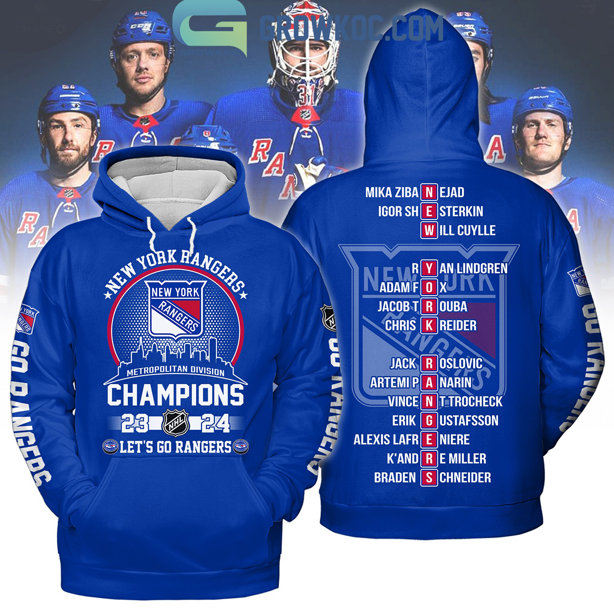 New York Rangers Metropolitan Division Champions 2024 Lets Go Rangers Hoodie T Shirt2B1 N8Ymv