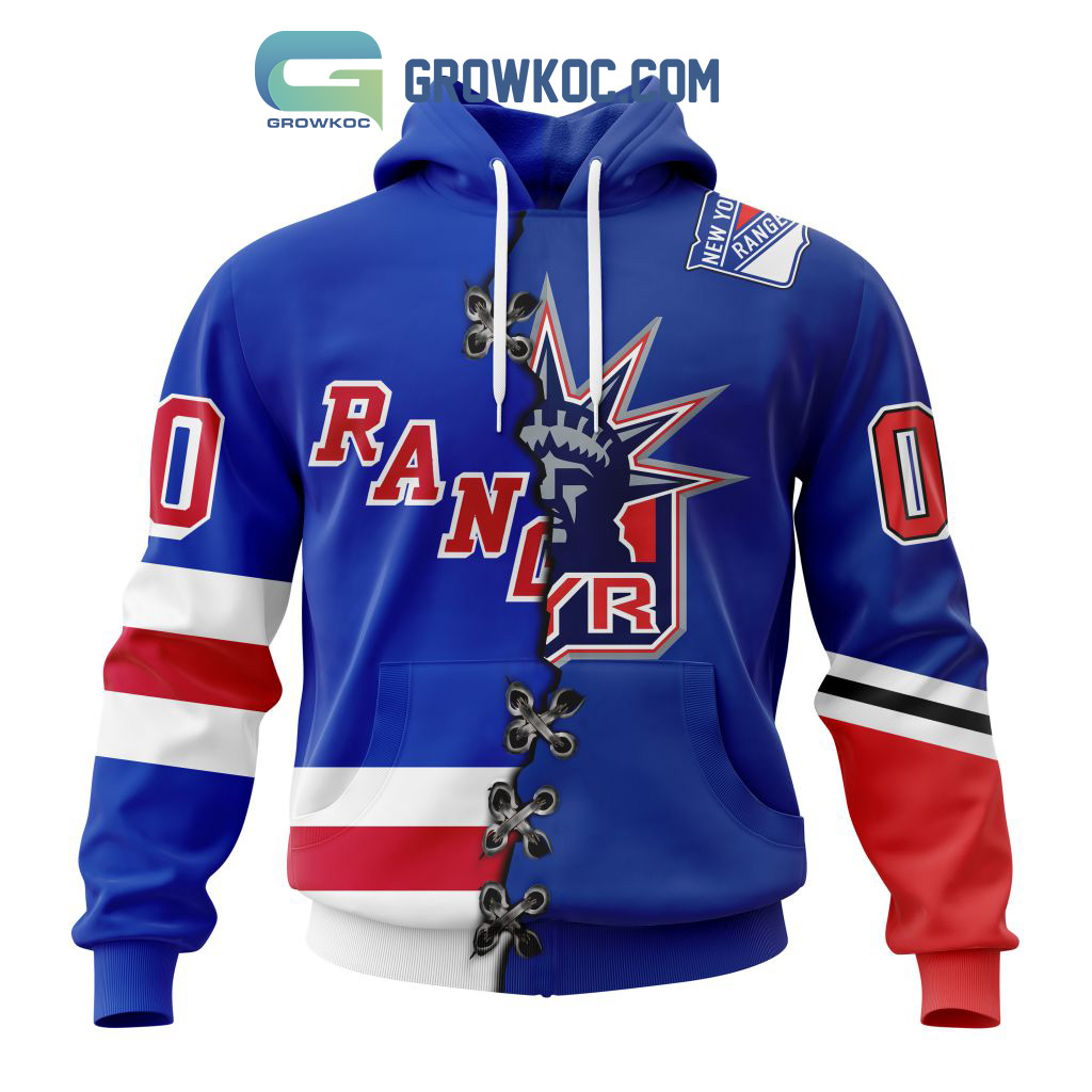 New York Rangers Mix Reverse Retro Personalized Hoodie Shirts2B1 tLkOM