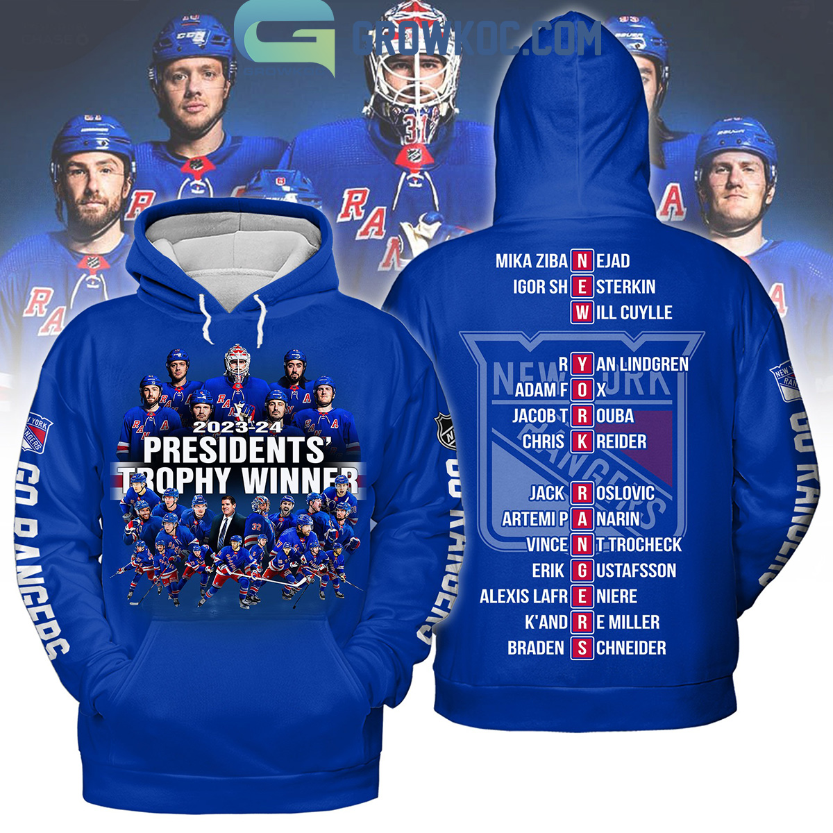 New York Rangers Presidents Tropy Winner 2023 2024 Hoodie T Shirt2B1 bKVNi