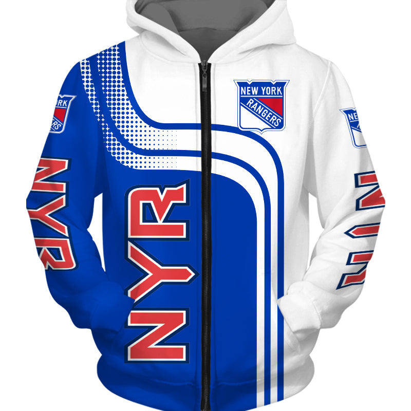 New York Rangers Zip Hoodies 3D With Hooded Long Sleeve 2 1000x