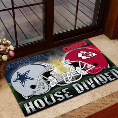 Nfl Chiefs And Cowboys House Divided Doormat 400x400 1