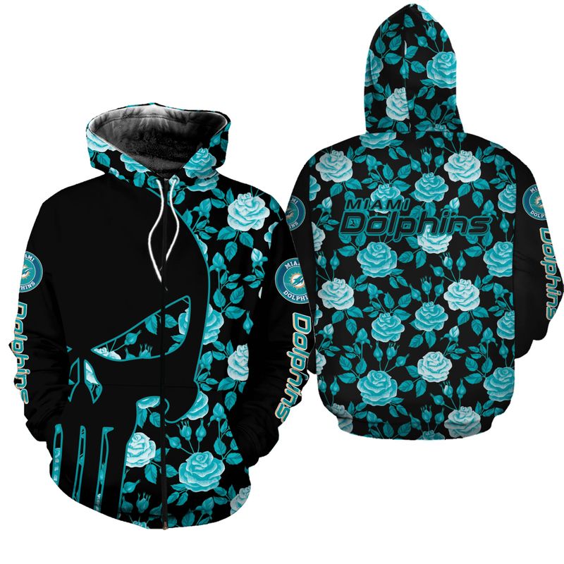 Nfl Miami Dolphins Hoodie 3D Floral Limited Edition All Over Print 0