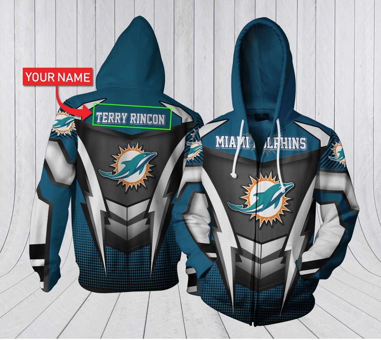 Nfl Miami Dolphins Hoodie 3D Gifts For Fan 0