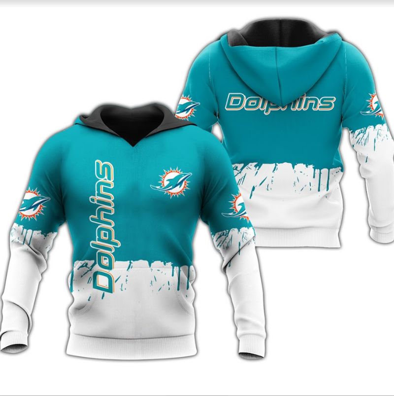 Nfl Miami Dolphins Hoodie 3D Limited Edition All Over Print Zip 0