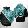 Nfl Miami Dolphins Hoodie Camo Team 3D Printed 0