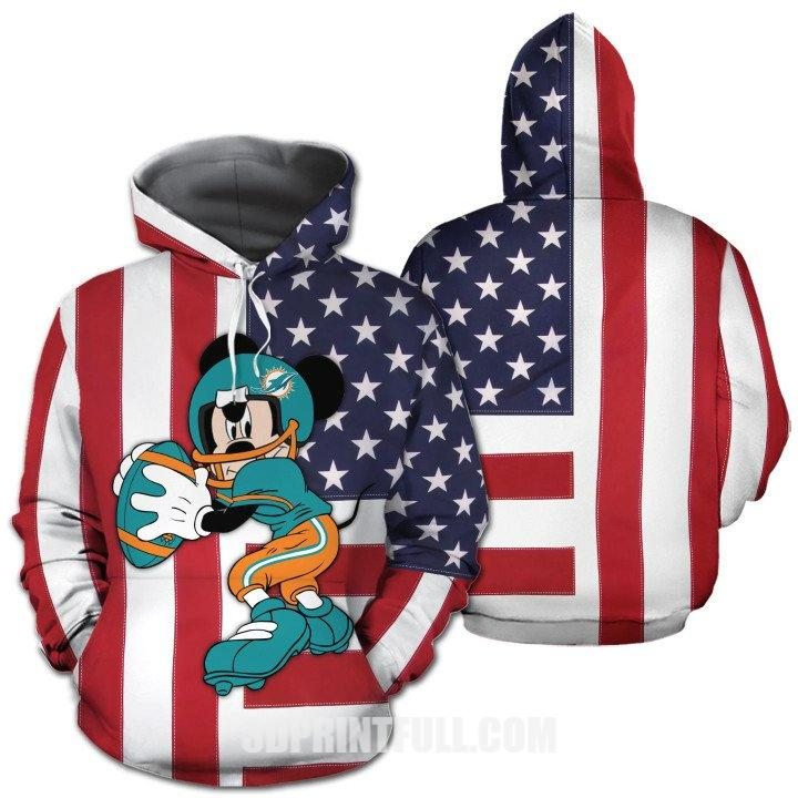 Nfl Miami Dolphins Hoodie Christmas Mickey Limited Edition Unisex 0