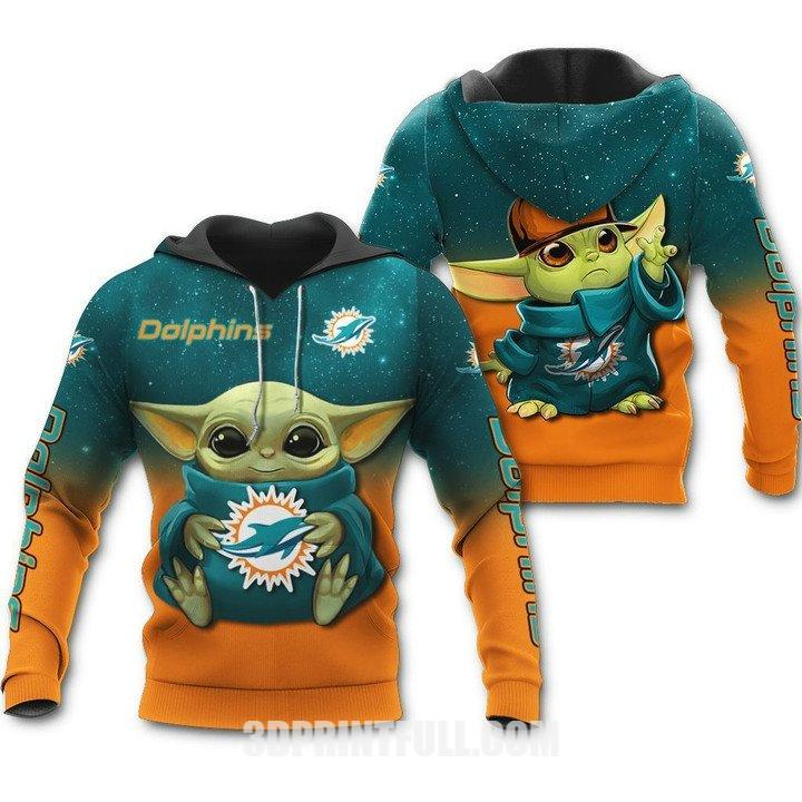 Nfl Miami Dolphins Hoodie Punisher Skull 3D 0