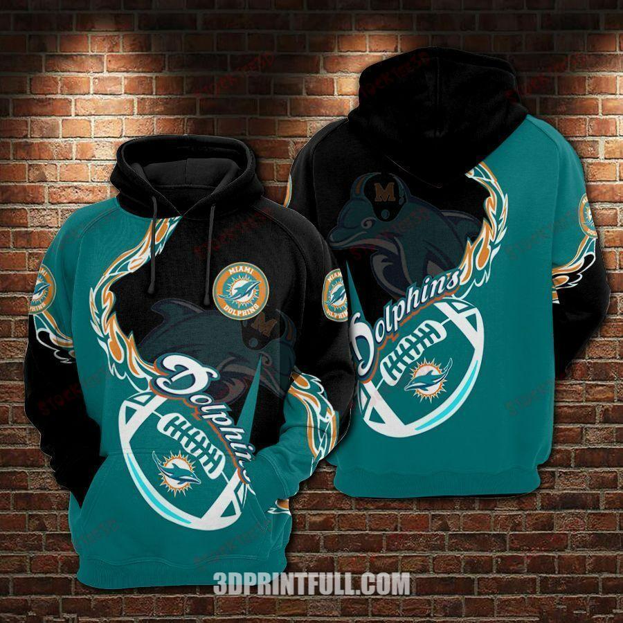 Nfl Miami Dolphins Hoodie Skull Floral Limited Edition 0