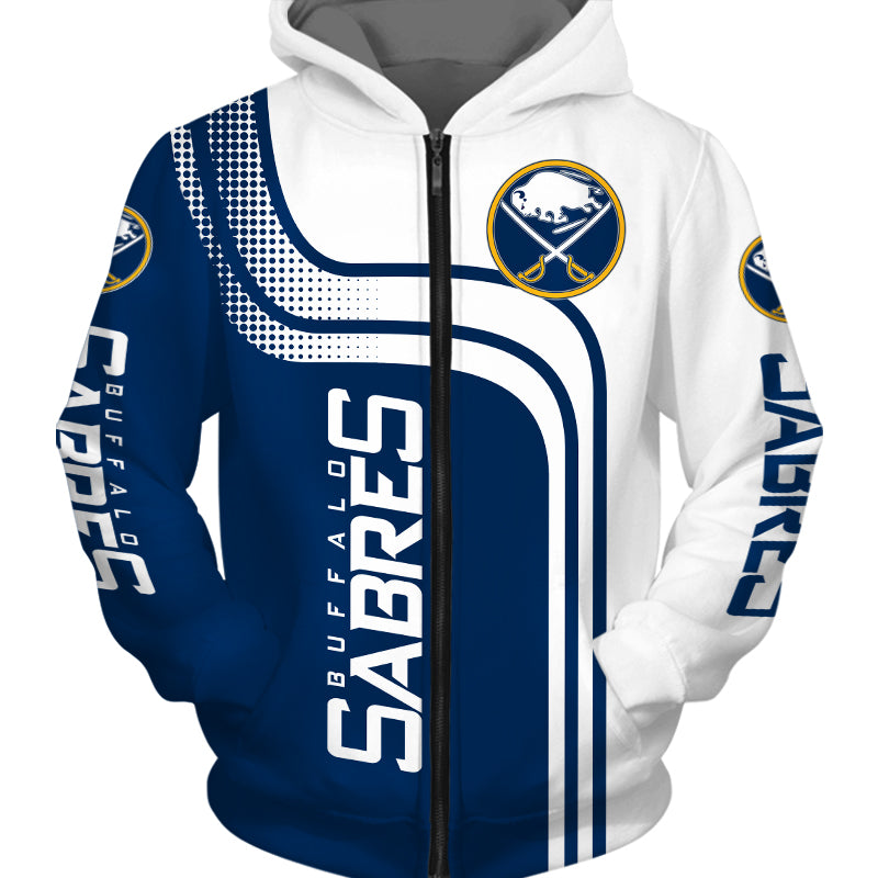 Nhl Buffalo Sabres 3D ZipUp Hoodie Long Sleeve Gifts For Fans 0