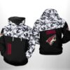 Nhl Camo Veteran All Over Print Hoodie Zip Up Or Pullover Arizona Coyotes Edition 0