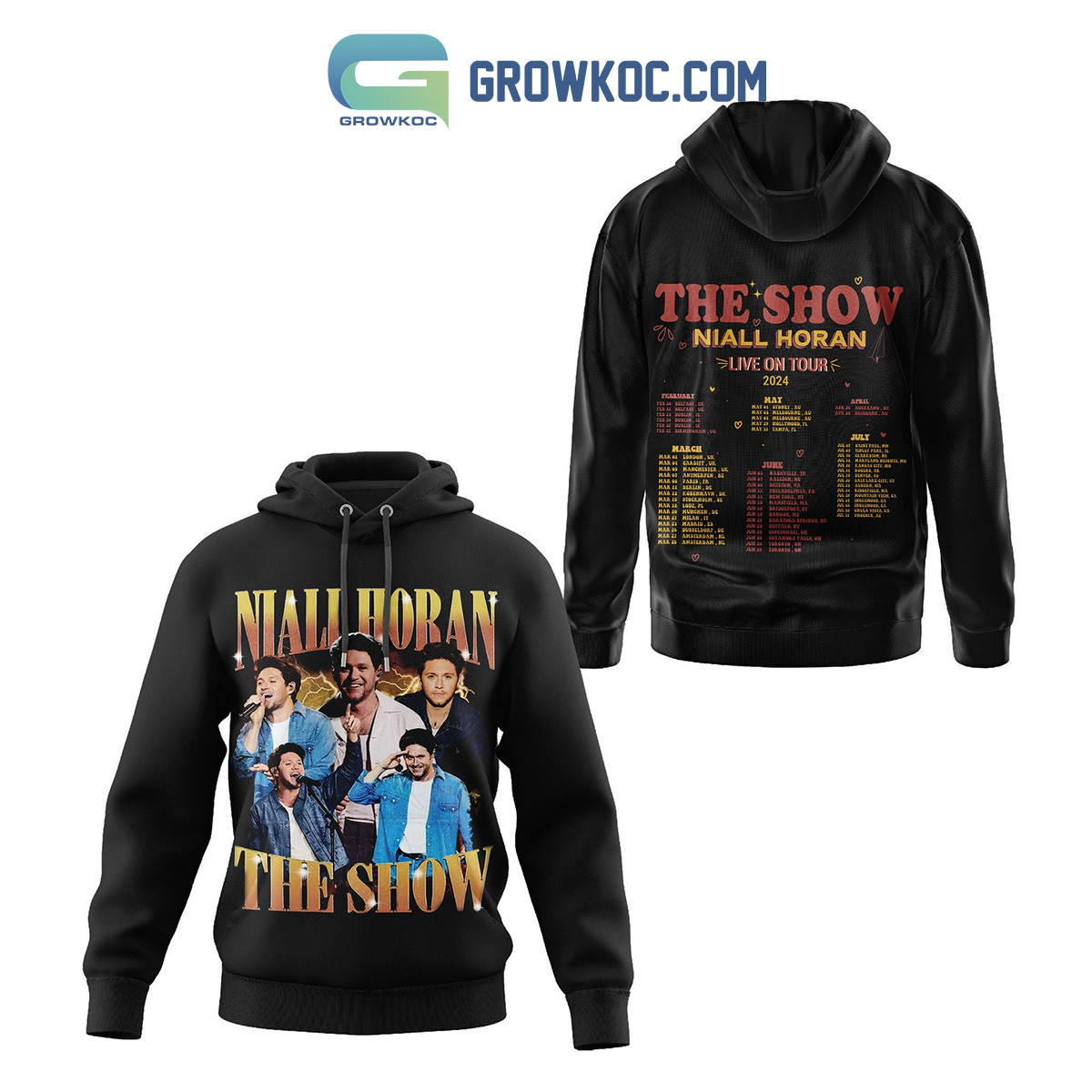 Niall Horan The Show Of 2024 Schedule Hoodie Shirts2B1 Y92JH