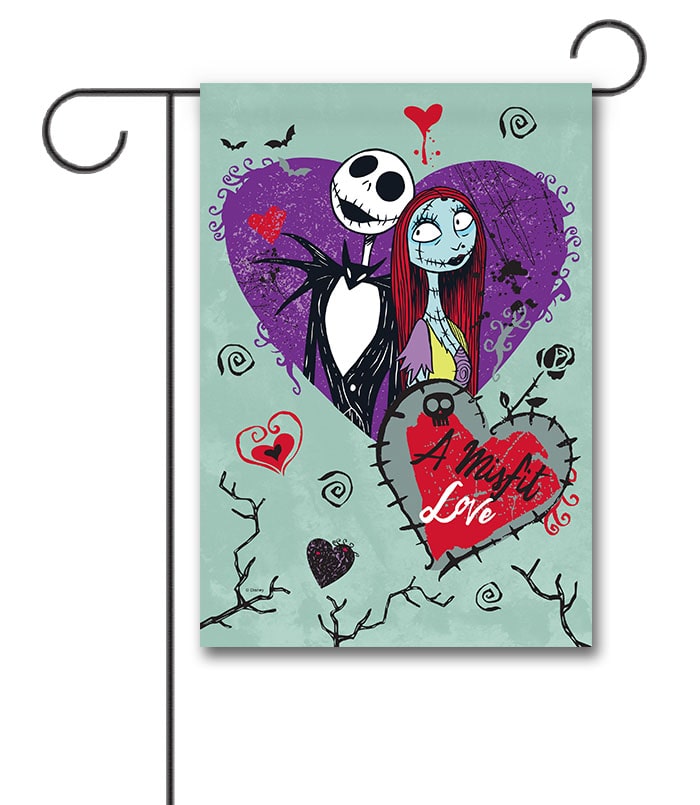 Nightmare Before Christmas Valentines Day Garden Disney Flag 1