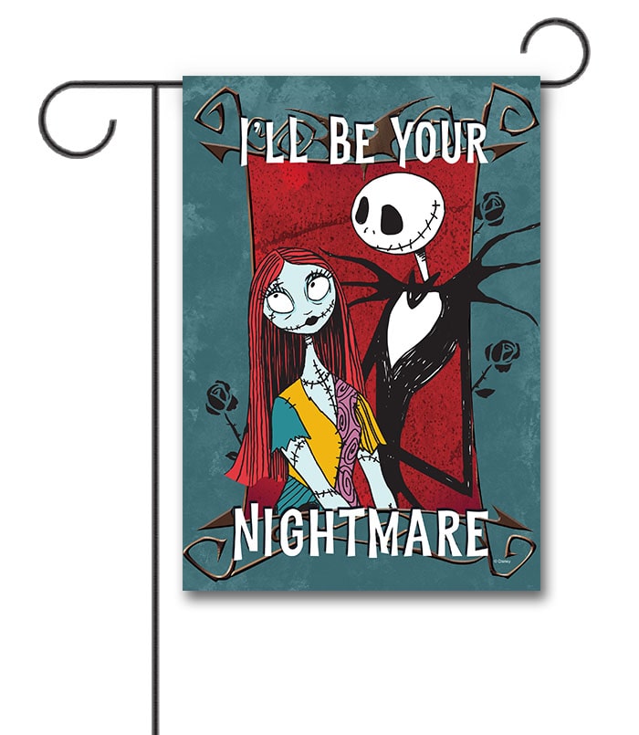 Nightmare Before Christmas Valentines Day Garden Disney Flag