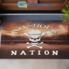 No Shoes Nation Fan White Design Doormat2B1 oMxPS