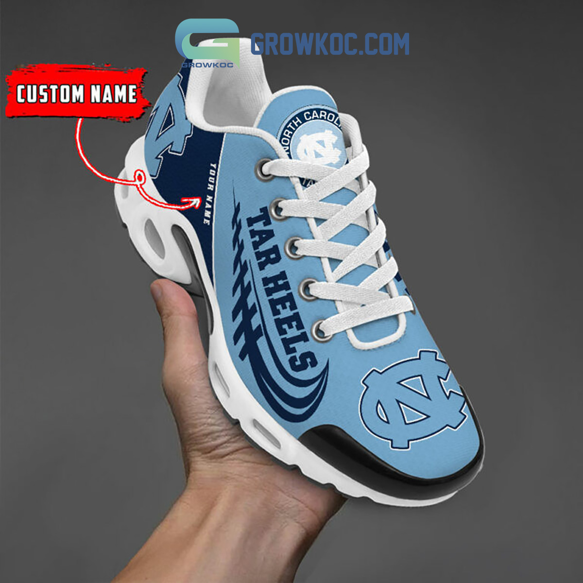 North Carolina Tar Heels Personalized TN Shoes2B1 wiRLz