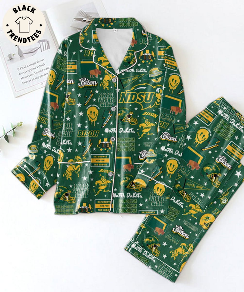 North Dakota State University Bison North Dakota Green Pijamas Set 35d5b4 0