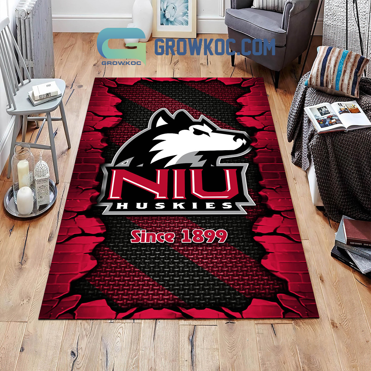 Northern Illinois Huskies Football Team Living Room Rug2B1 LxSs6