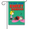 Not Your Sweet Babboo Peanuts Sally and Linus Garden Flag