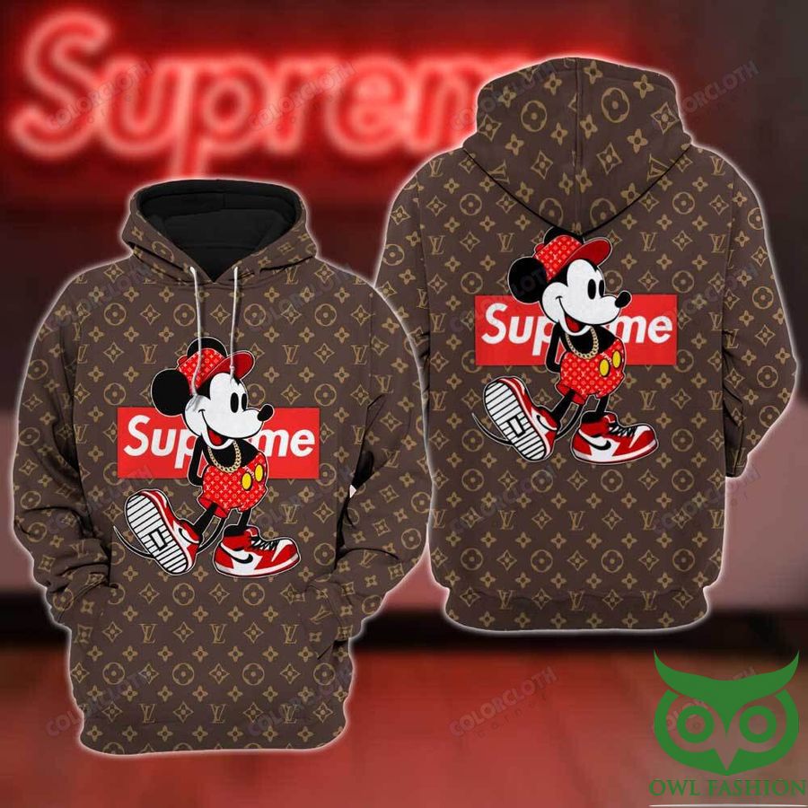 NrPE9dKd 16 Luxury Louis Vuitton Supreme Mickey Mouse 3D Hoodie