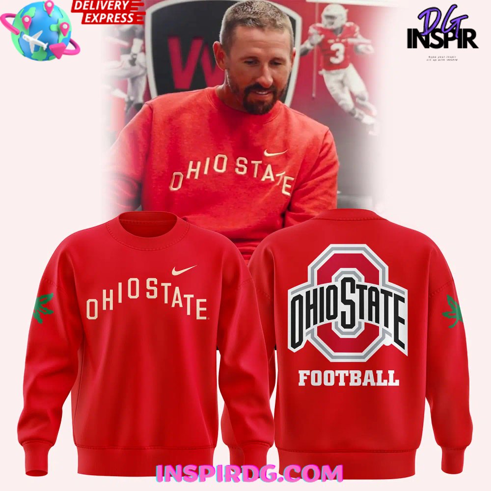 Ohio State Buckeye Football 2024 Red Sweatshirt 1