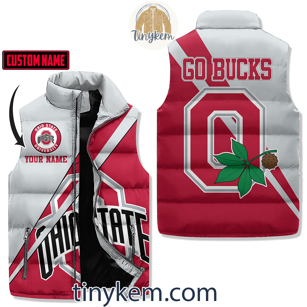 Ohio State Buckeyes Customized Puffer Sleeveless Jacket2B1 aLCnf