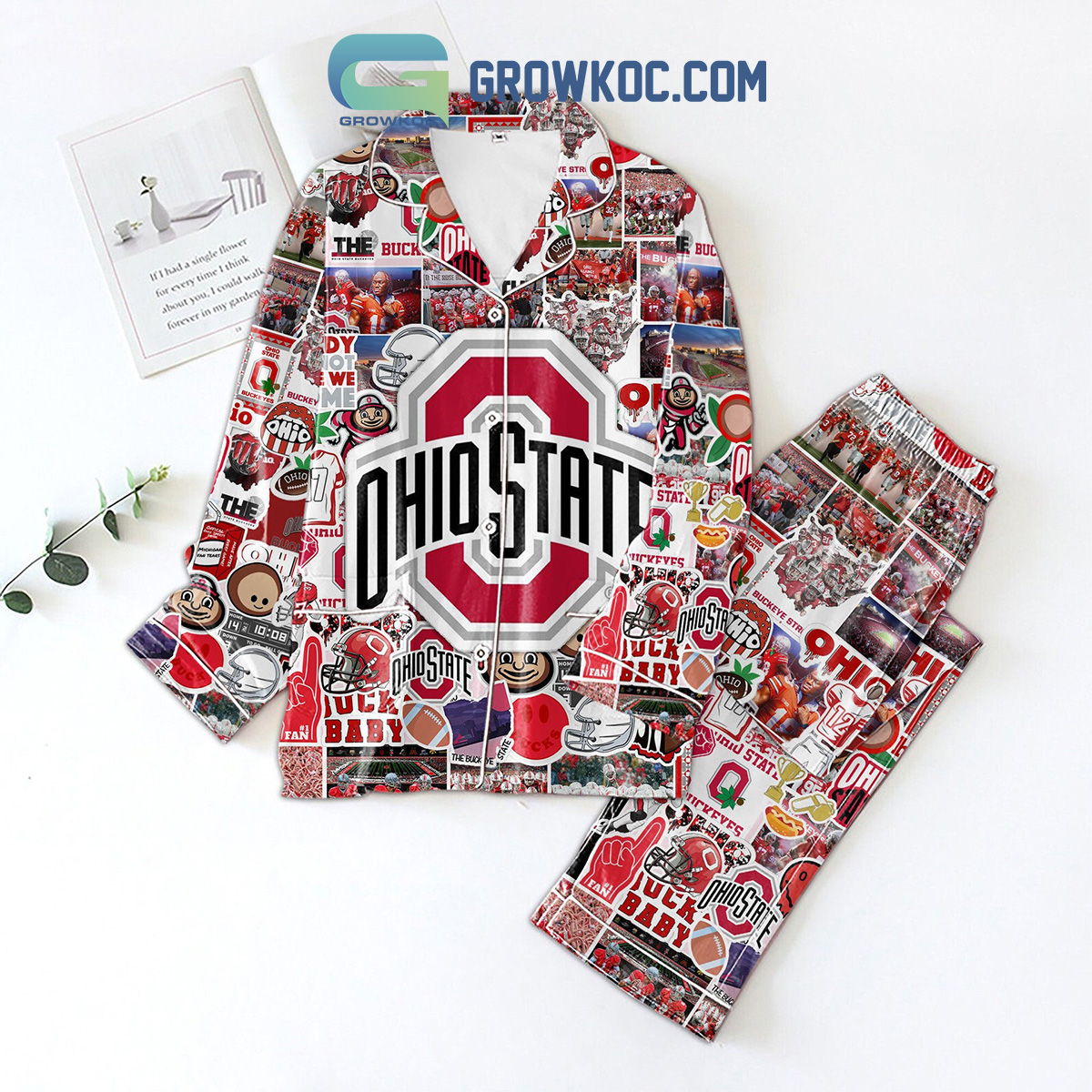 Ohio State Buckeyes Proud Polyester Pajamas Set2B1 EjRDz