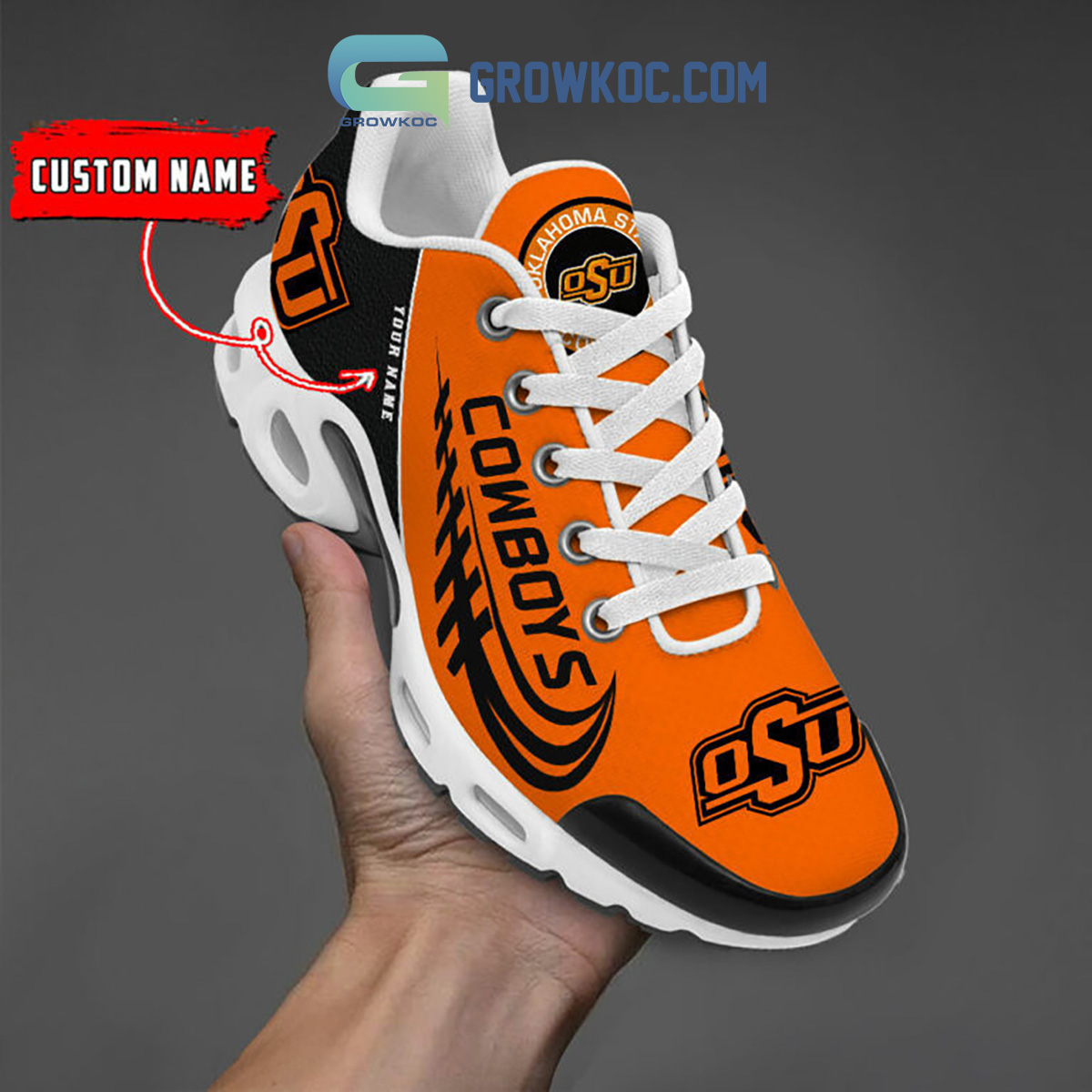 Oklahoma State Cowboys Personalized TN Shoes2B1 CXZTy