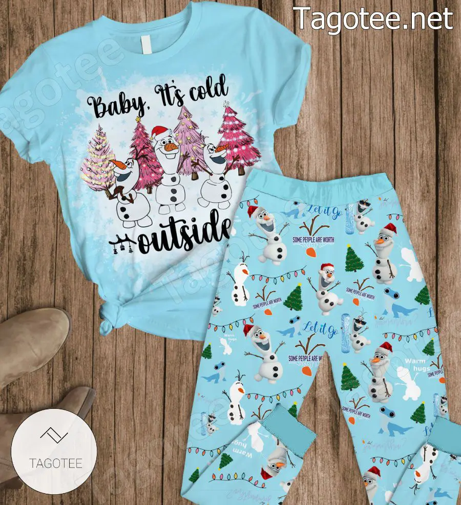 Olaf Baby Its Cold Outside Pajamas Set