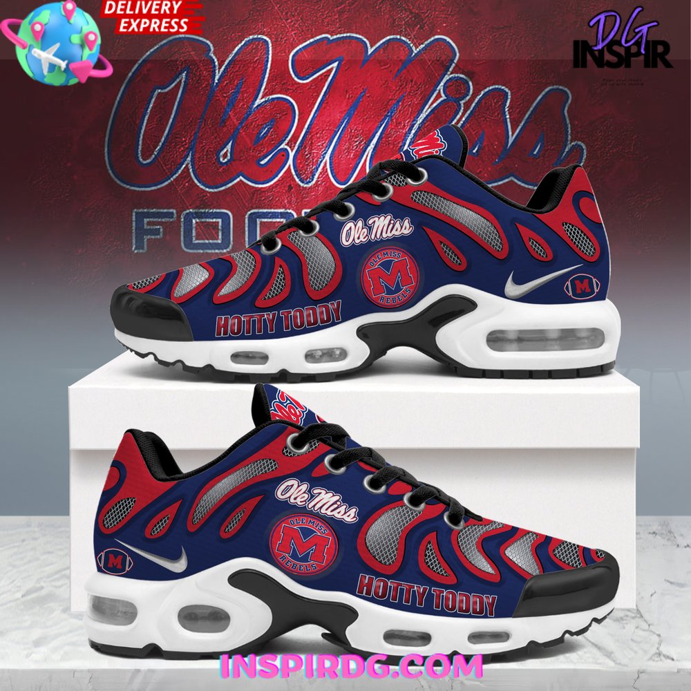 Ole Miss Hotty Toddy Nike Air Max Plus Shoes 1