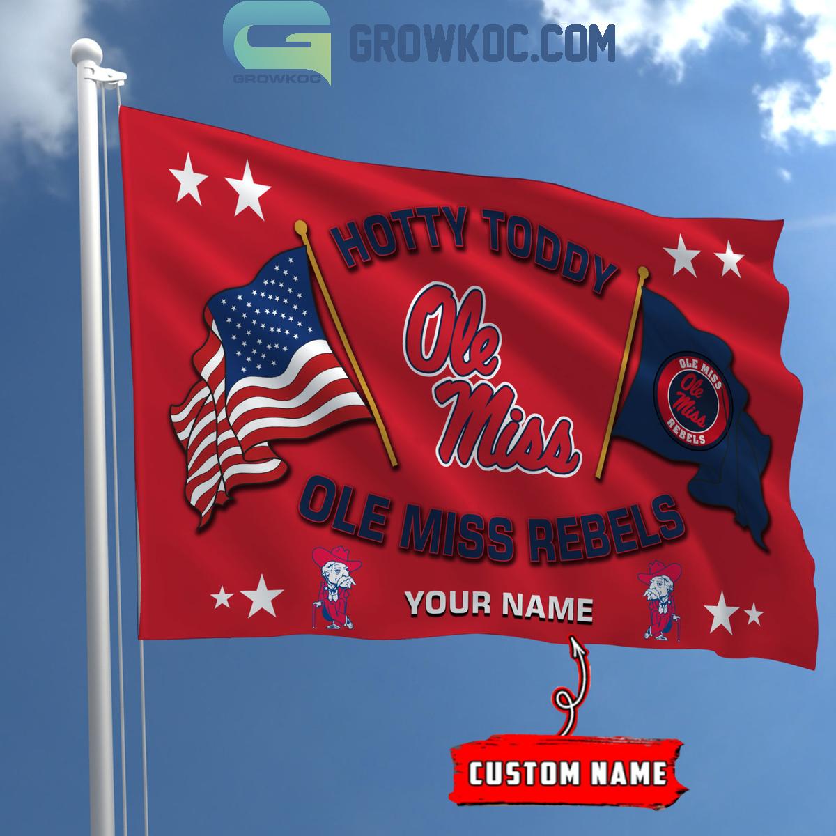 Ole Miss Rebels 2024 Hotty Toddy Personalized Flag 1 Mzxb6