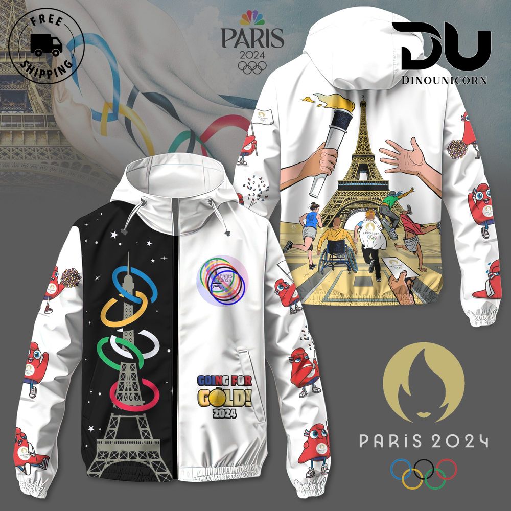 Olympic Games Paris 2024 Windbreaker Outdoor Jacket 1