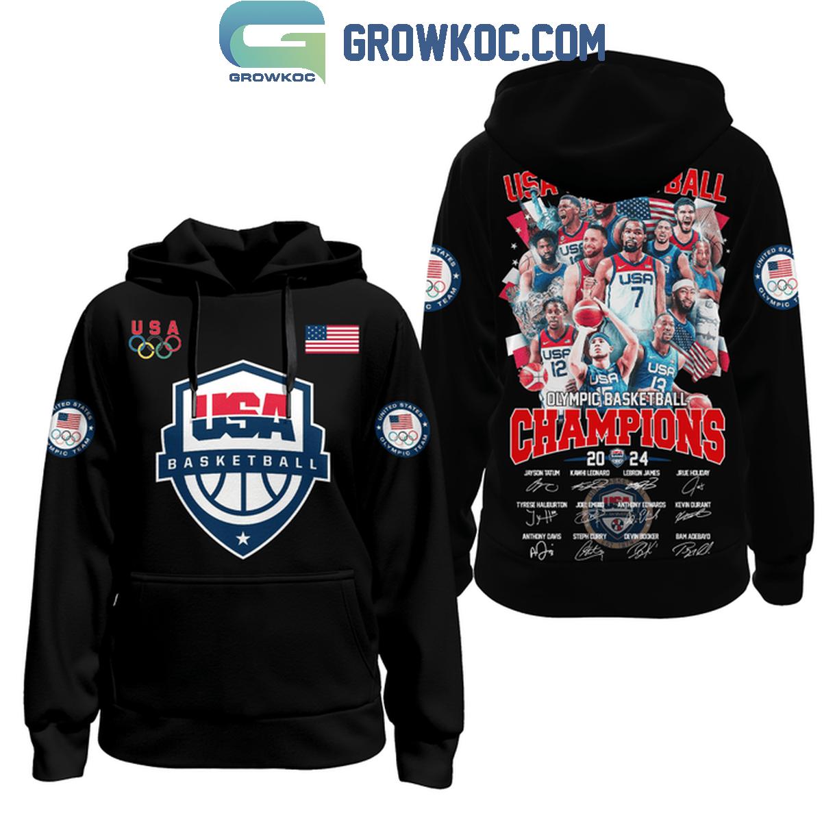 Olympic Paris 2024 USA Basketball Champs All Star Squad Hoodie Shirts 1 xBHNF