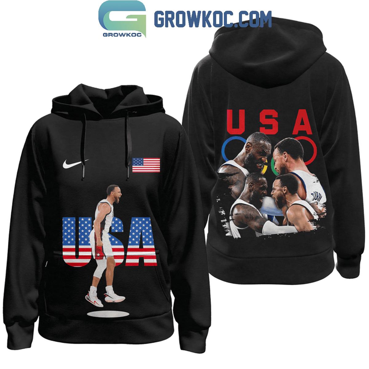 Olympic Paris 2024 USA Basketball Strength Love Glory Hoodie Shirts 1 BQkmI