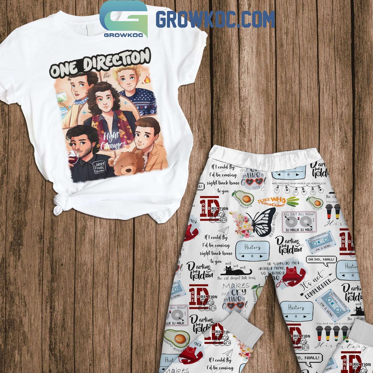 One Direction Darling Just Hold On Fleece Pajamas Set 1 C1NqK