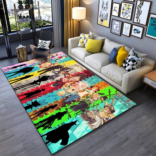 OnePieceAnimeCarpetLivingRoomBedroomSofaMatDoorMatKitchenBathroomRugs 5