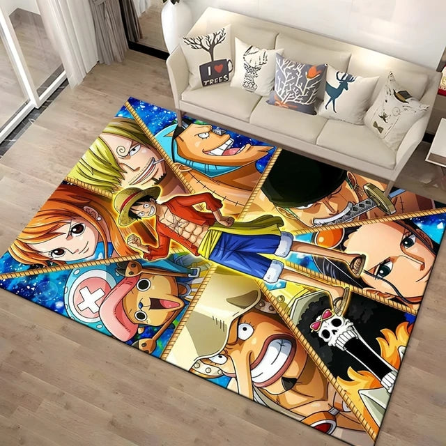 OnePieceAnimeCarpetLivingRoomBedroomSofaMatDoorMatKitchenBathroomRugs 6