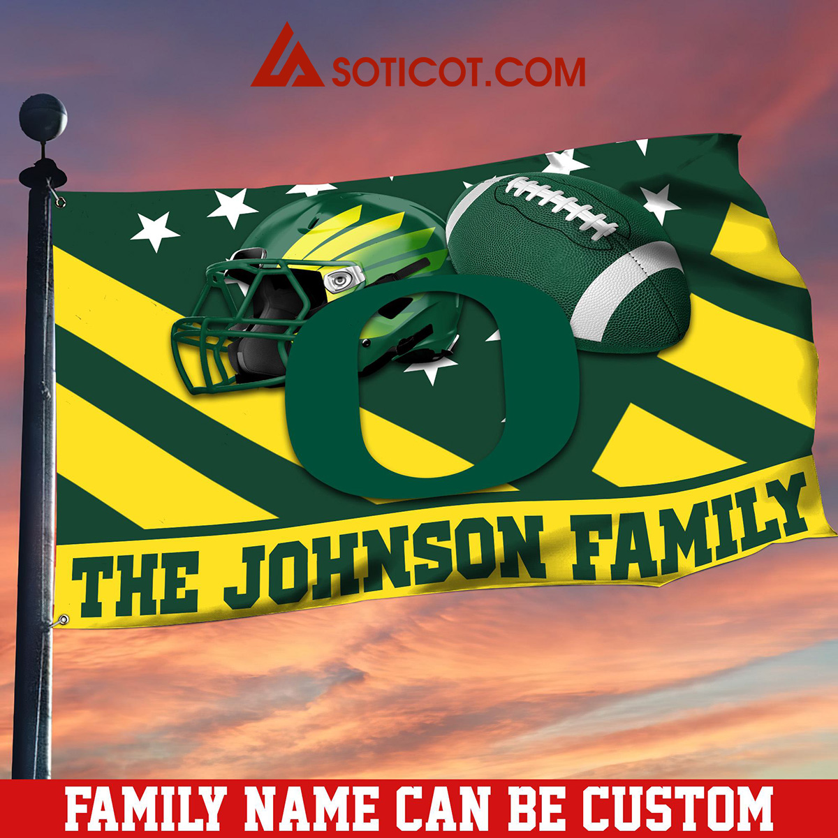 Oregon Ducks Family Name Personalized House Garden Flags2B1 lfEDQ