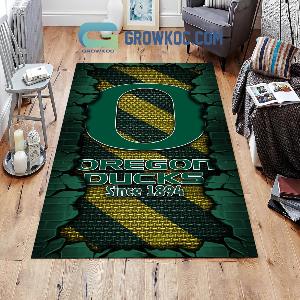 Oregon Ducks Football Team Living Room Rug2B1 UcXqH